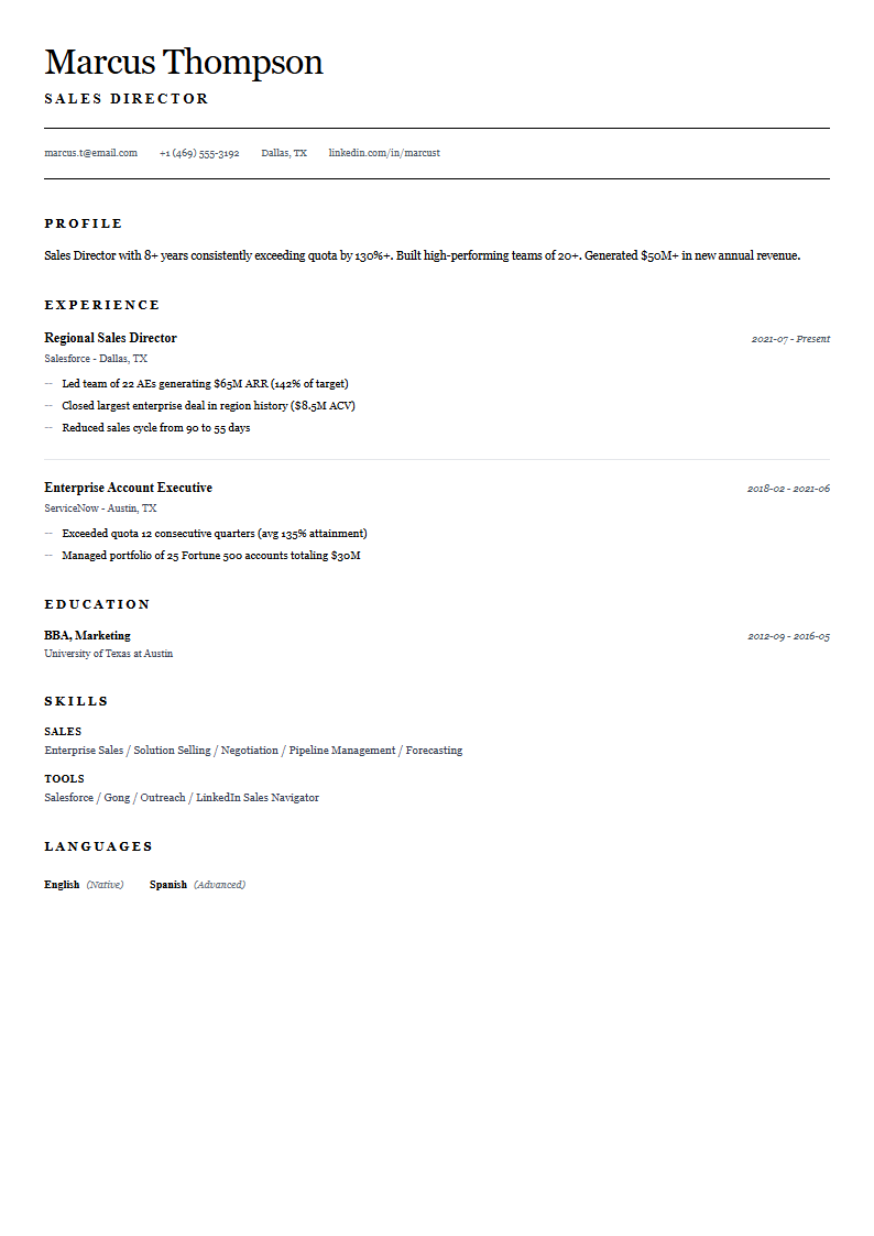 Monochrome template preview