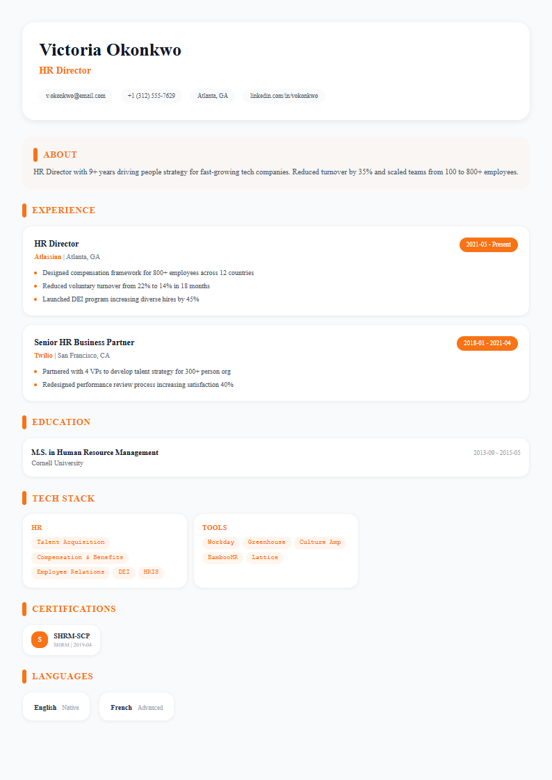 Startup template preview